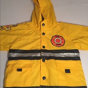 Western Chief Yellow Firefighter Kids Rain Jacket